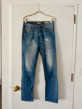 Versace Medium Blue Straight-Leg Jeans